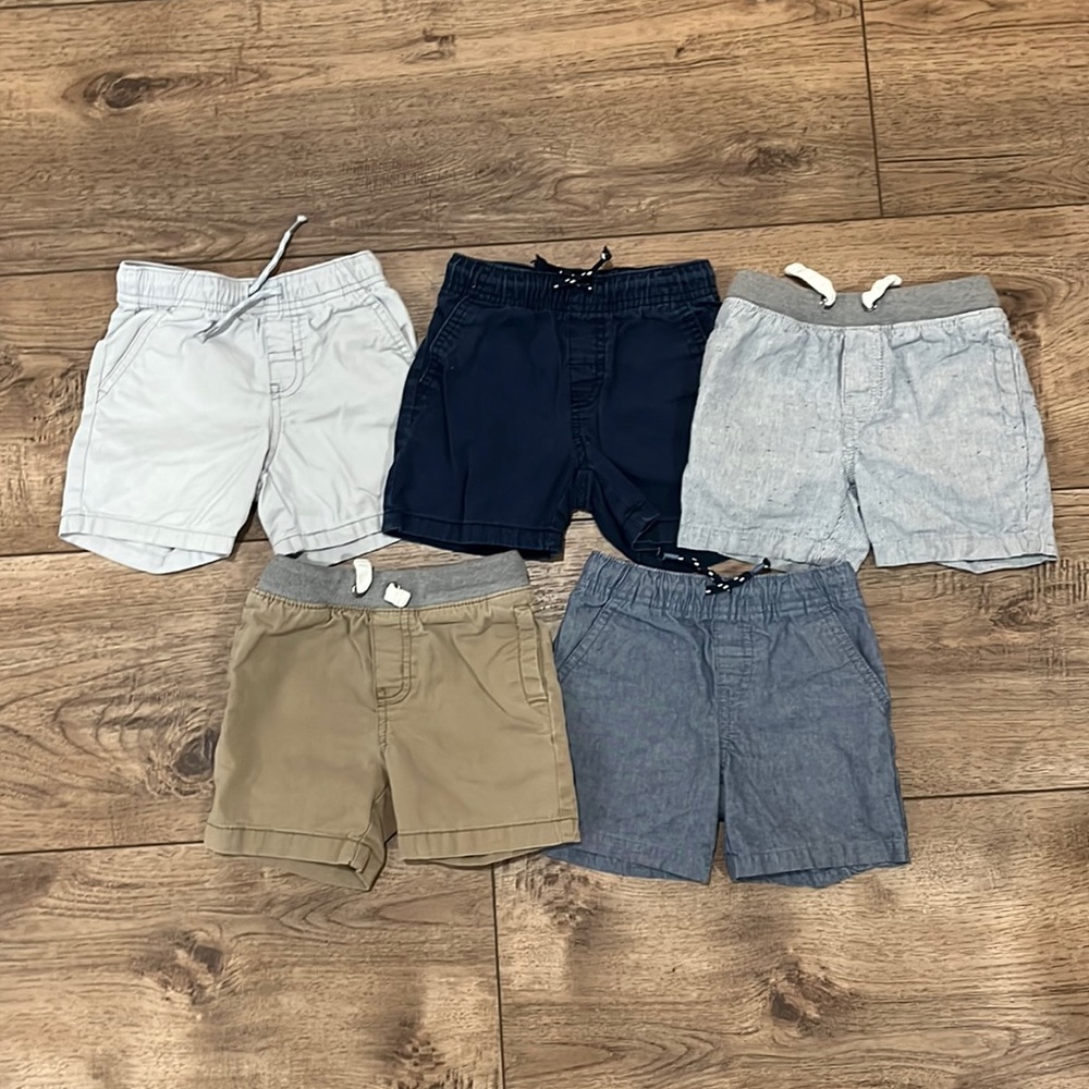 Bundle of 5 Cat & Jack Boys Baby/Toddler Shorts